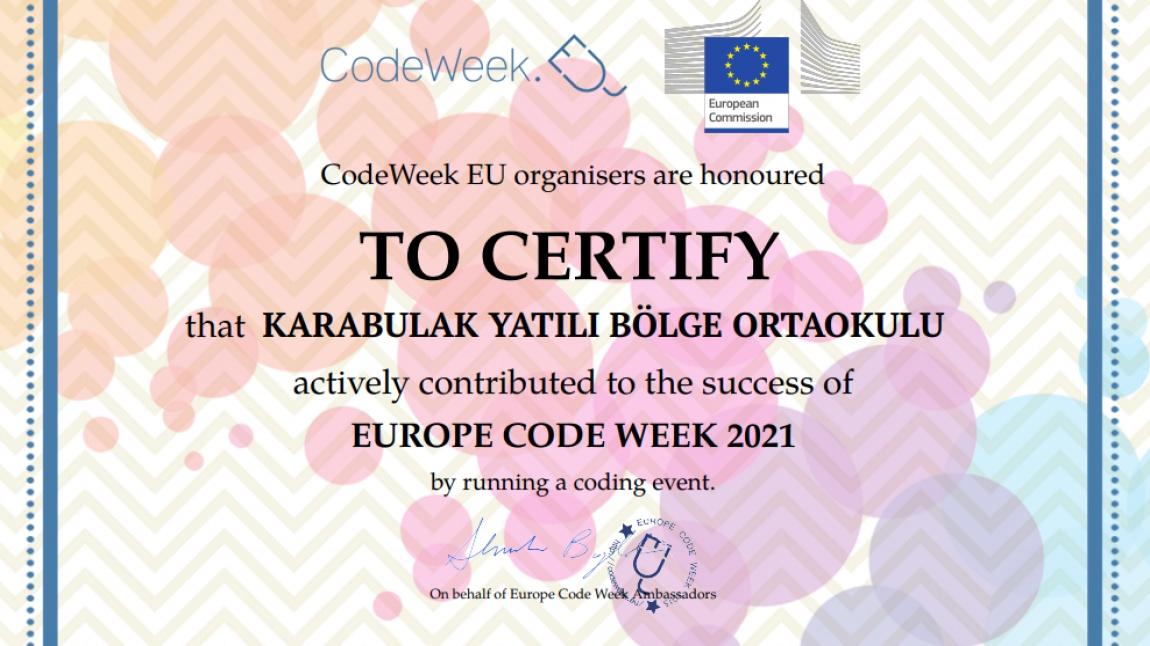 CodeWeek Haftası Etkinliği